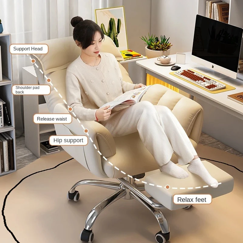 Office Chair Adjustable Learning Chair Soft Ergonomic Office Chair Lumbar Support Mesh 4D Adjustable Armrest Headrest