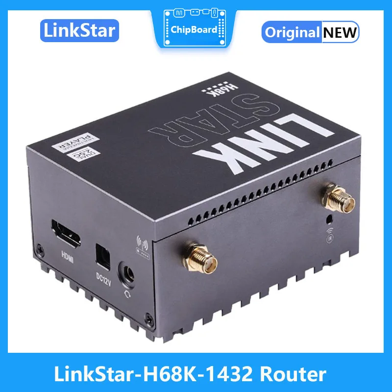 Wi-Fi6 LinkStar-H68K-1432 , 4GB RAM, 32GB eMMC, Dual-2.5G dual-1G ̴, 4K , ȵ̵ 11,  OpenWRT