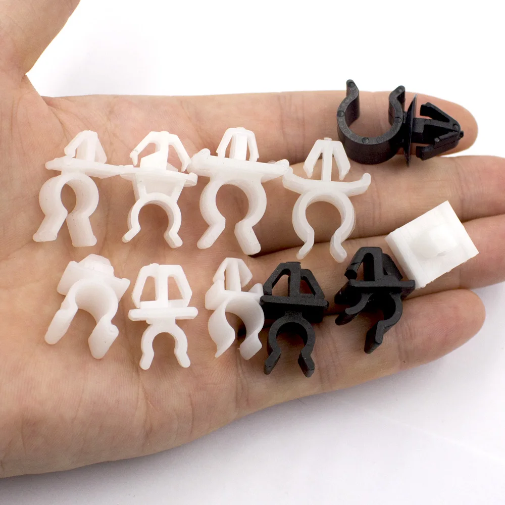 Car Fastener 20 PCS Hood Bonnet Prop Rod Support Clip nylon plastic retainer for Toyota Nissan Benz Hyundai Honda