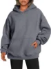2024 New Women's Super Dalian Hoodie Sports Leisure Elastic Sweater Solid Color Sweater Thread Sweater Long Sleeve Pullover Pock 5