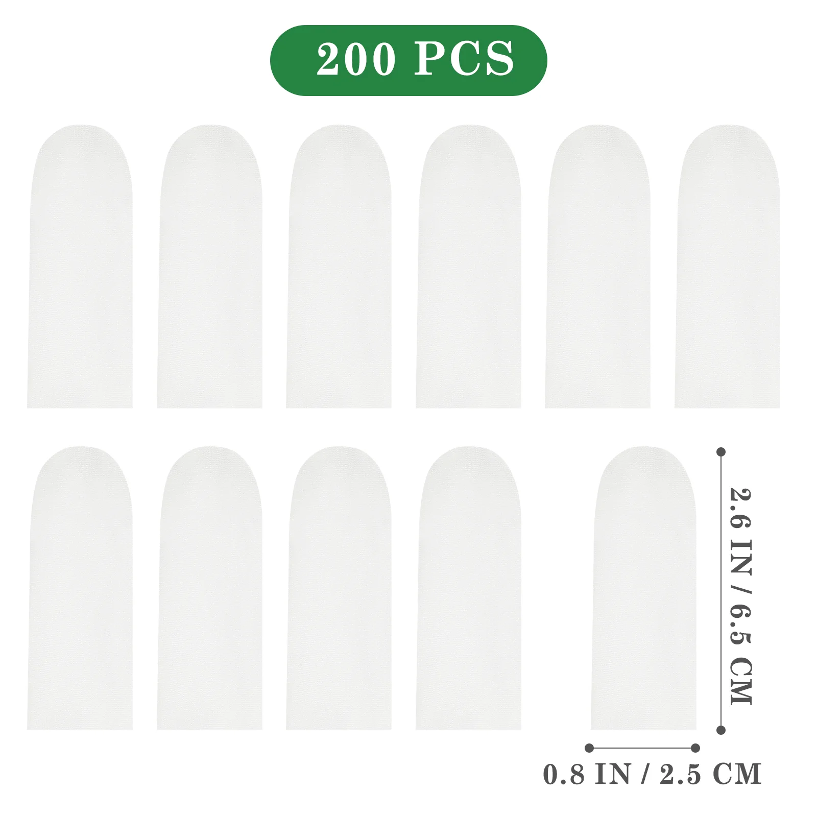 Finger Protector Safety Supplies Thumb Cots Cotton Sleeve Protectors Sleeves Covers Guards 200 Pcs