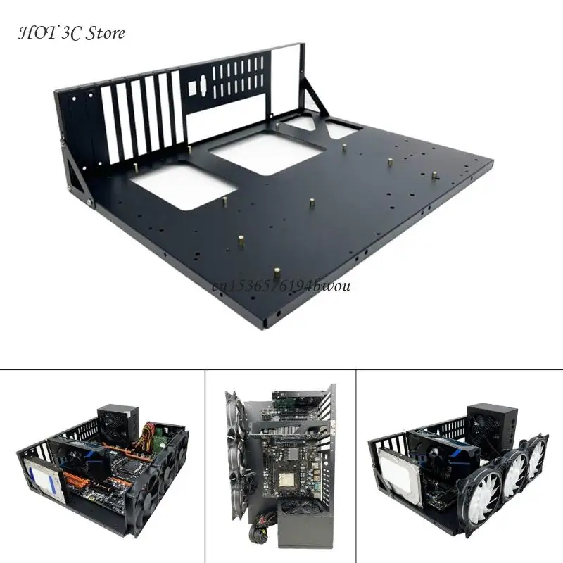 PC Chassis Computer Chassis Frame Mining Frame Open Chassis Frame Thickened Motherboard Bracket Fixing Mining Rig Computer Cases
