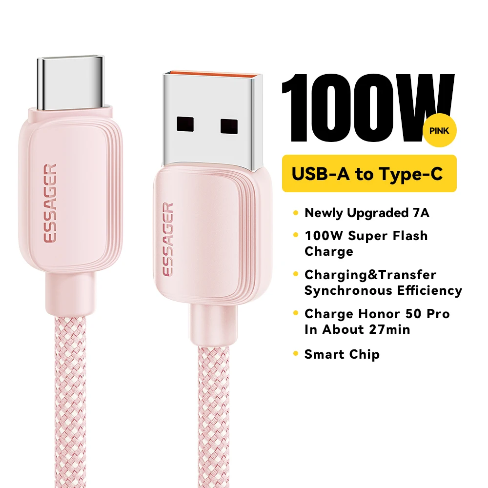 ตัวเลือกสินค้า สายชาร์จ USB-C 100W ชาร์จเร็ว ใช้ได้กับหลายแบรนด์
