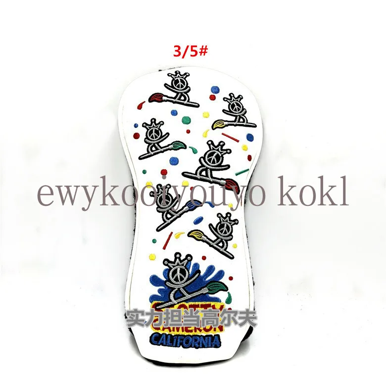 Snow Man Crown Golf Club Driver Fairway Woods Hybrid Ut Headcover Studio Design Cattle Sun Flower Lemon Tree Golf Head Cover golf club headcover