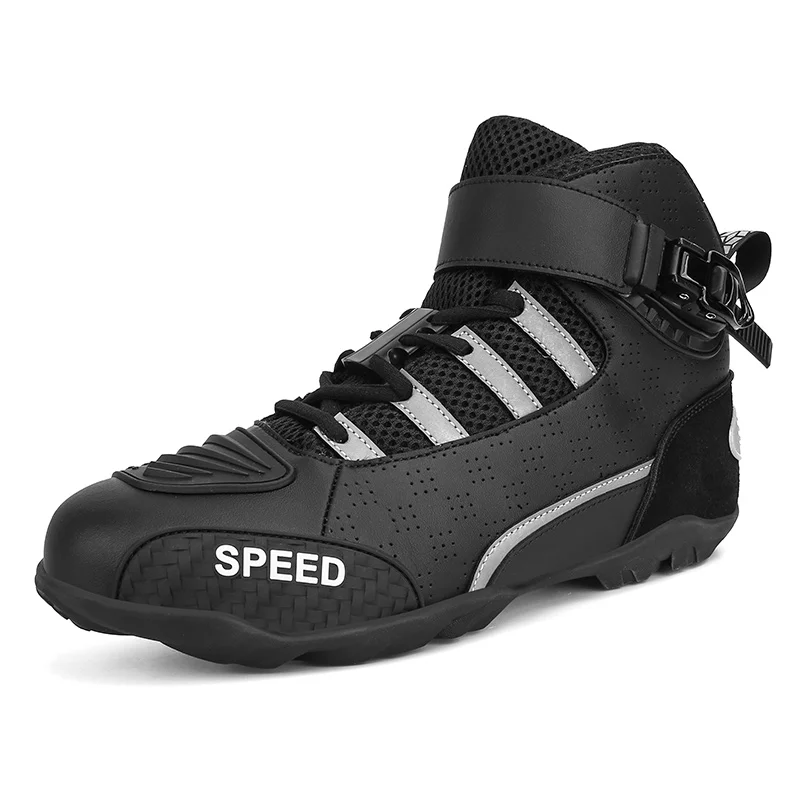 

Motorcyclist Boots Summer Breathable Men‘s Motorcross Boots Wear-Resisting Moto Touring Riding Shoes Motorcycle Equipment