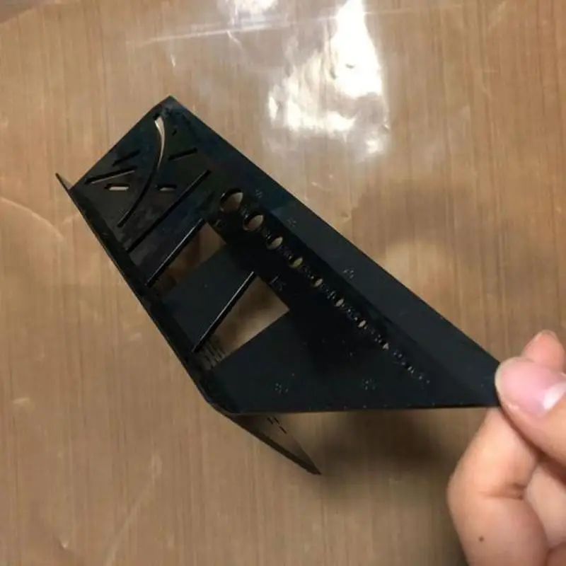 Carpenter's Line Square Measuring Ruler 45 /90 Degree Line Ruler Woodworking Scribe Mark Line Gauge T-Type Ruler Stop gauge
