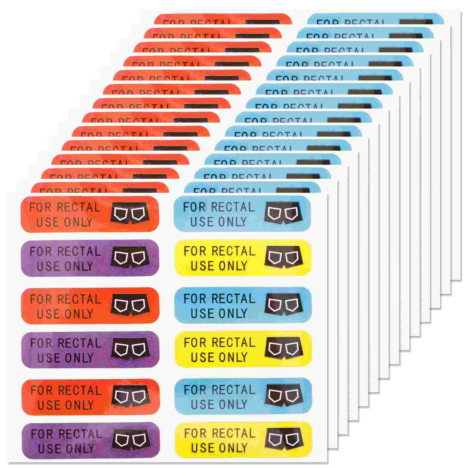 

600pcs Funny Rectal Use Only Stickers For Party Adhesive Mailbox Decal Diy Spoof Stickers