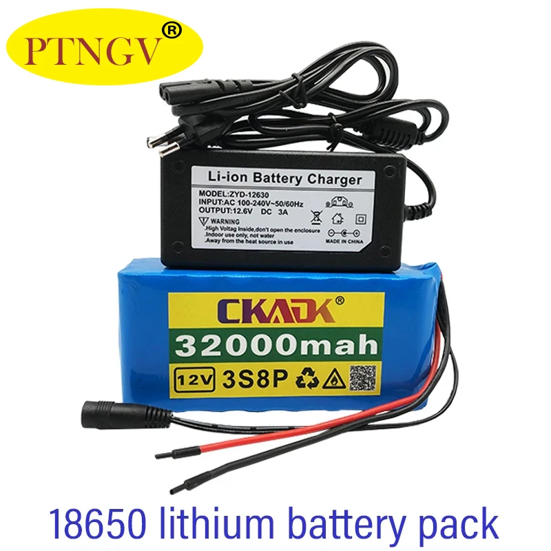 

Nieuwe 12V 3s8p Lithium-Ion Batterij 32000Mah Is Geschikt Voor Outdoor Verlichting Van Landbouwsproeier Geluid Backup Batterij