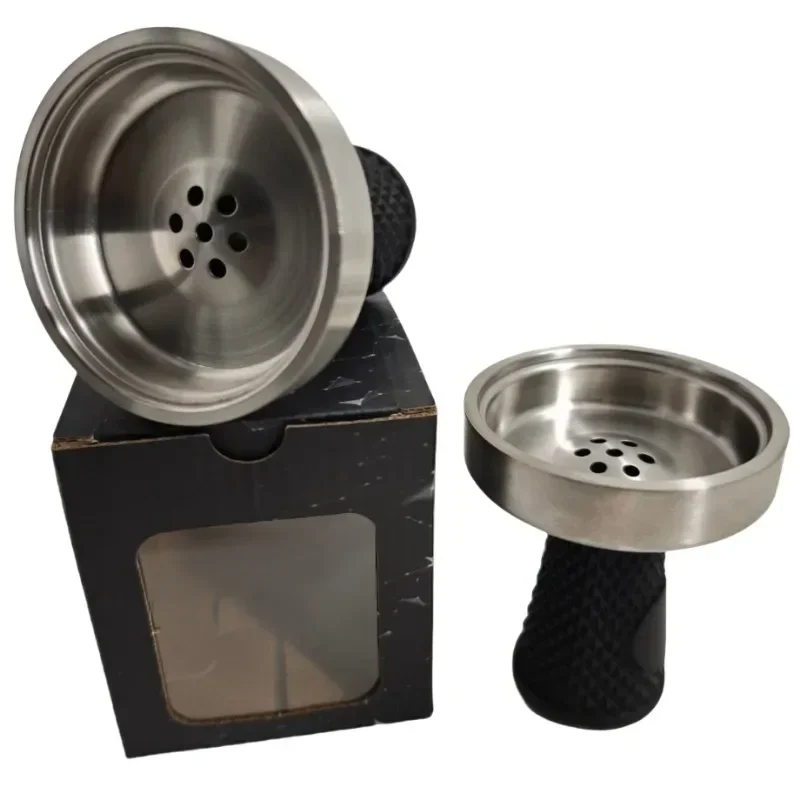 High-end Shisha Bowl Hookah Accessories Stainless Steel Tobacco Cigarette Holder Чаша Для Кальяна Nargile Water Pipe Smoke Bowls 5