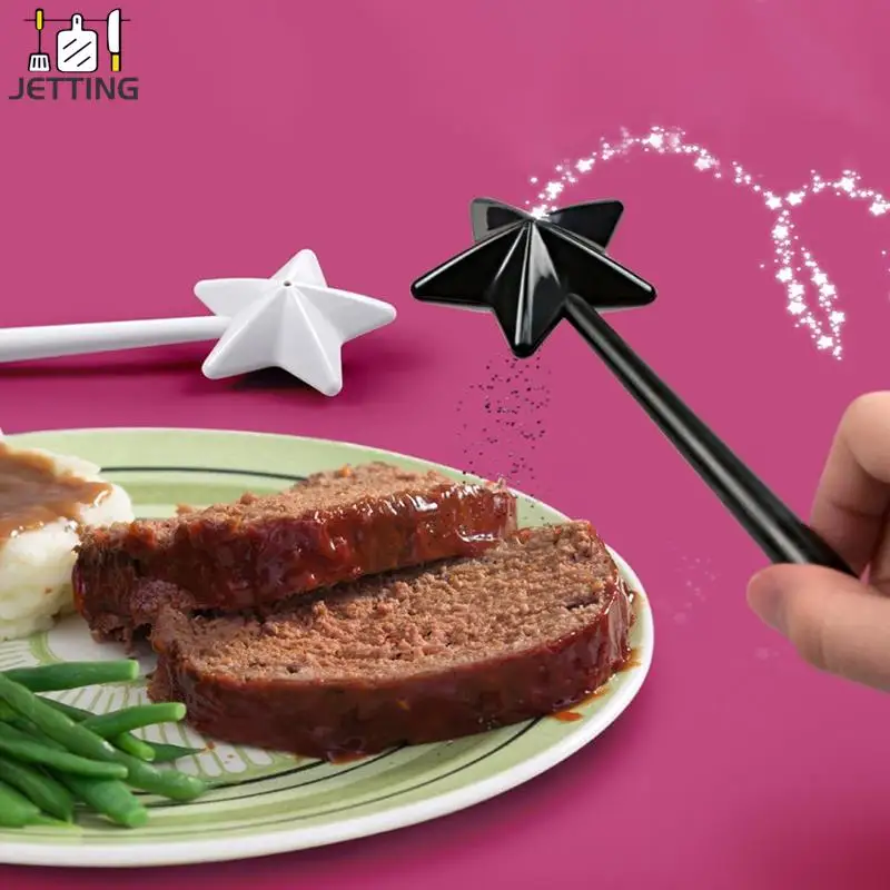 소금 후추 셰이커 향신료 디펜서 마술 지팡이, 조미료 향신료 병, 테이블 캠프 BBQ 주방 액세스, 구멍이 있음