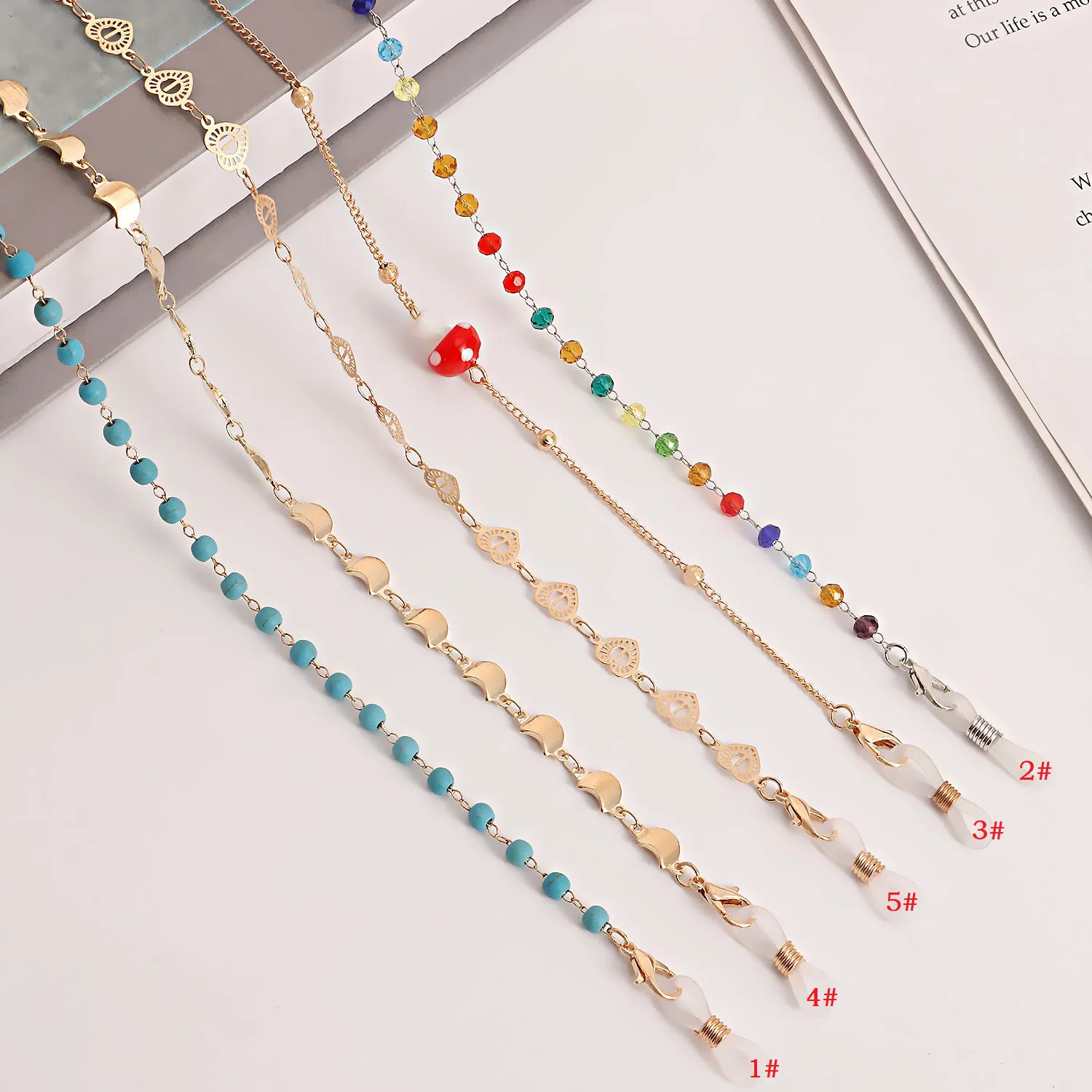 Eyewear Fashion Sunglasses Eyewear Chain Pendant Heart Mask Pendant