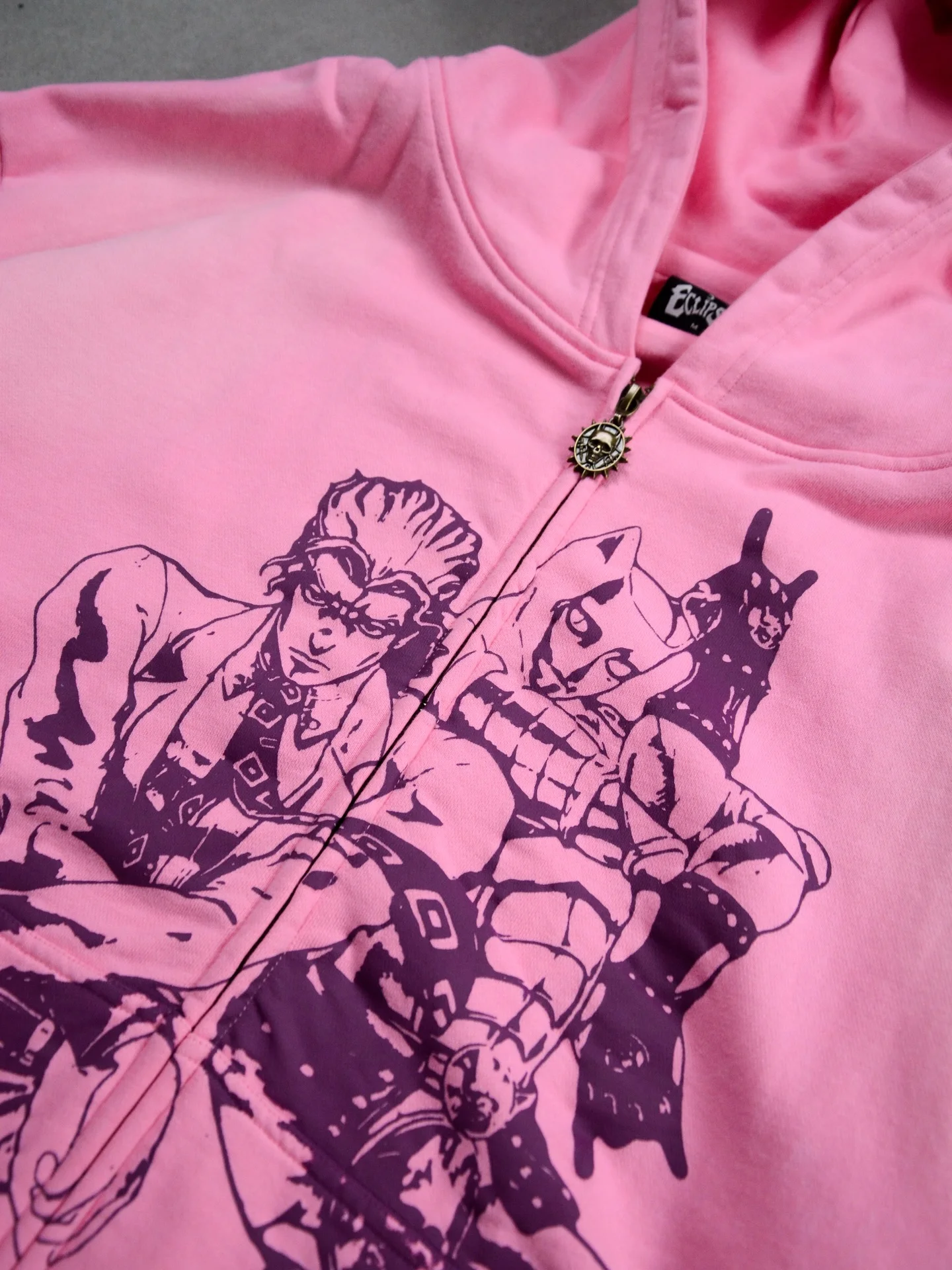 Jojo Bizarre Adventure Patchwork Zip Up Hoodies Men Oversized Embroidery Hoodie Hip Hop Couples Harajuku Y2k Street Sweatshirt