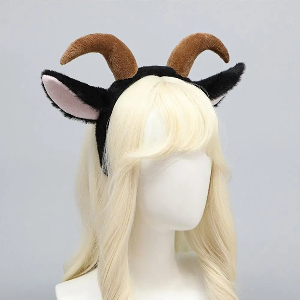 Lolita Plush Hair Hoop Animal Puppy Lamb Ears Headwear Furry Headband Cute Headdress DIY Anime Fancy Dress Cosplay Accessories