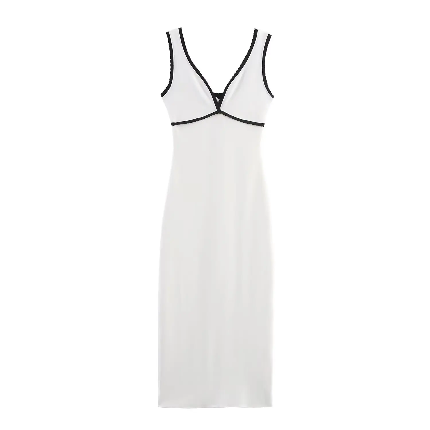 Women Backles Knitted Slip Dress Female Summer Solid Sleeveles V-Neck Slim Dress Holiday Beach Midi Dress Lady Sexy Party Dress