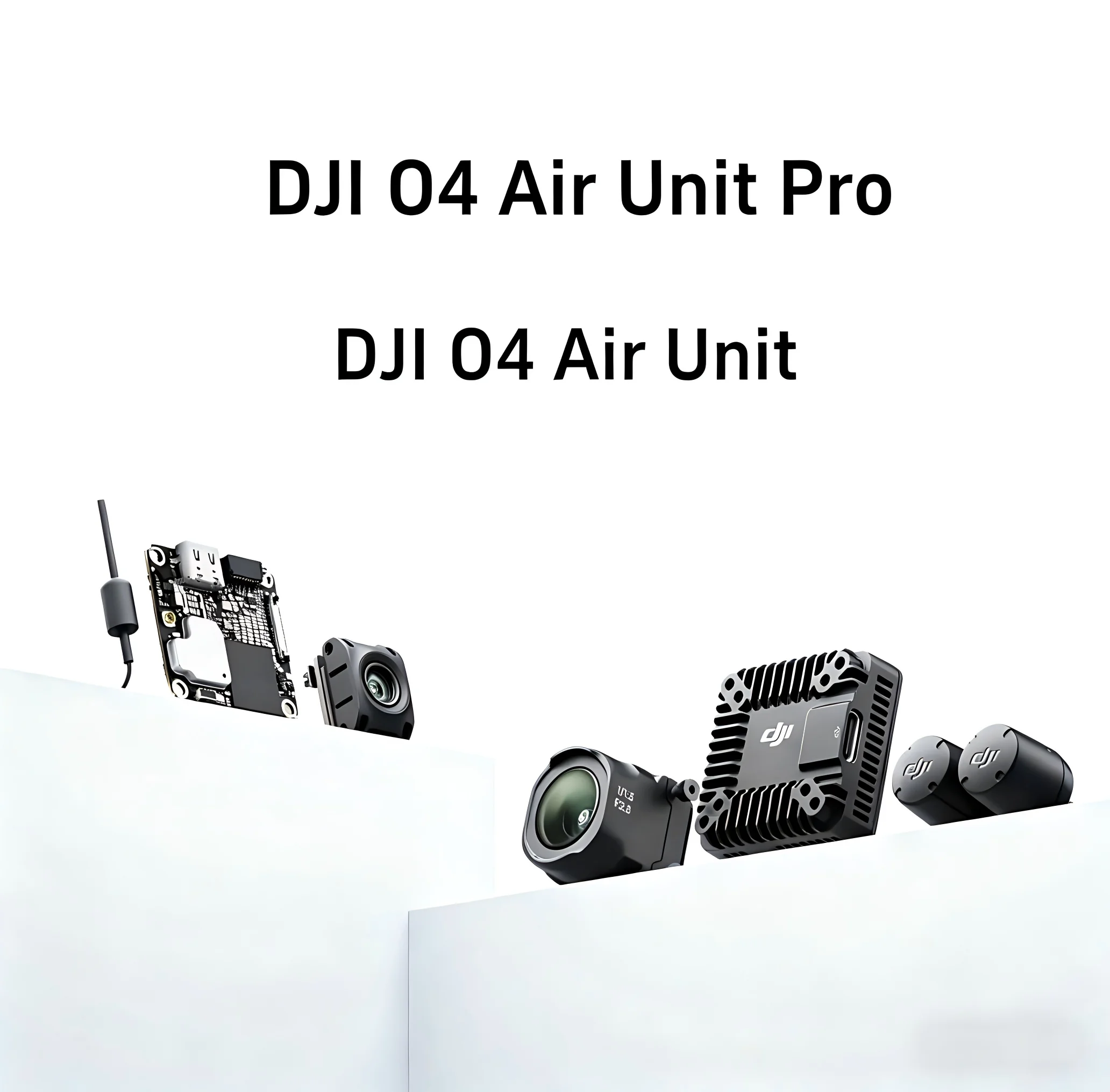 DJI O4 Air Unit Pro et Air Unit FPV avec transmission HD 4K, prêts pour livraison rapide en France.