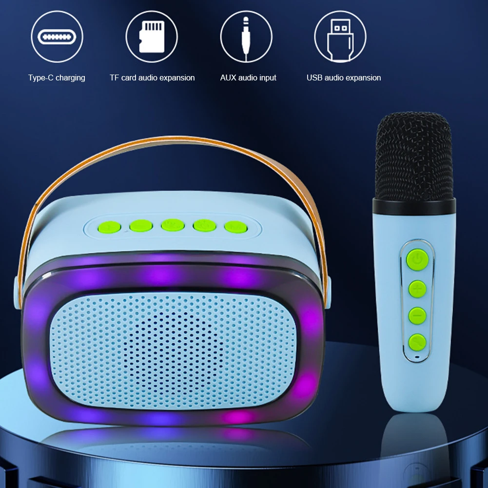 Professional Pocket Drum Set Air Drum with Drumsticks Pedals Set with Speaker Microphone Audio Converter Drumstick