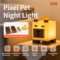 Capybara Pixel Pet Night Light Building Blocks - Creative Desktop Decorative Anime Toy (Capybara)