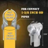 ABDR-1-3/8In X 1-3/8In End Rail T Clamp, Galvanized Steel Chain Link Fence T Clamp, End Rail Clamp for 1-3/8In OD Pipe 4 Pack 6
