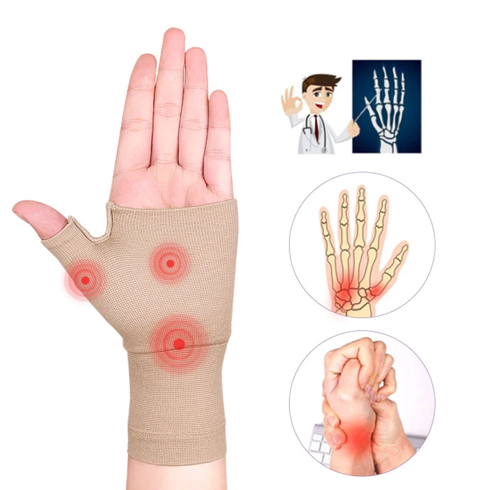 Golfer Compression Wrist Thumb Band Belt Carpal Tunnel Hands Wrist Support Brace Strap Sleeve Tenosynovitis Arthritis Gloves