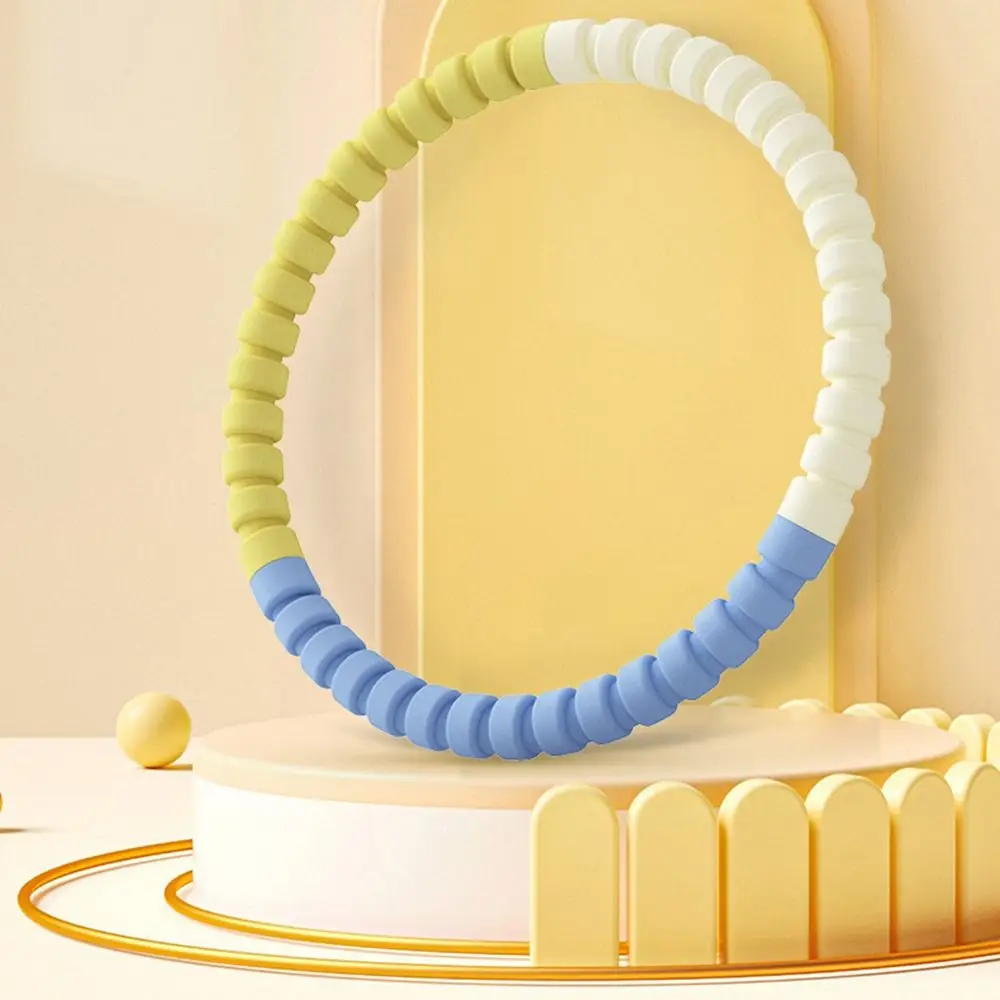 Detachable Yoga Fitness Hoops Adjustable Foam Padded Slimming Sport Hoop 3/4/5/6 Sections Massage Weighted Exercise Hoops