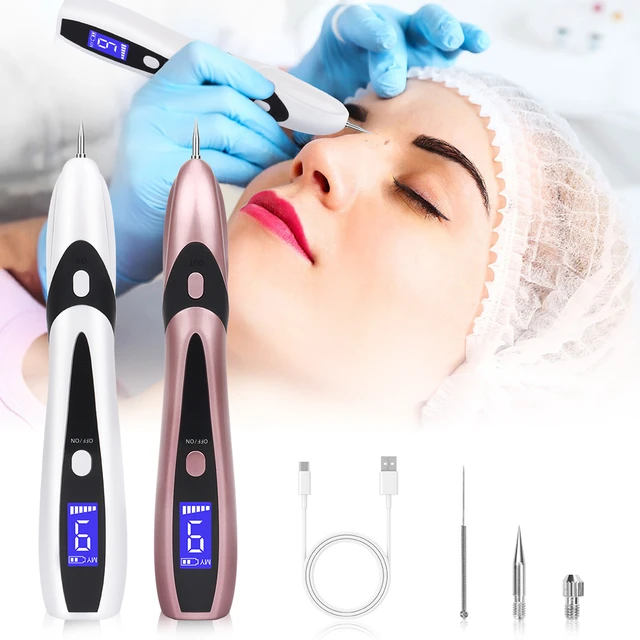 Electric Laser Plasma Pen Freckle Dot Mole Tattoo Removal Beauty Machine 9  Level