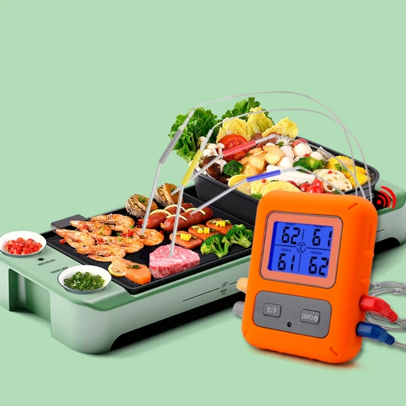 H7EA Wasserdichte Thermometer Sonde Ersatz für Drahtlose Digitale Thermometer Kochen Lebensmittel Fleisch Edelstahl Sonden