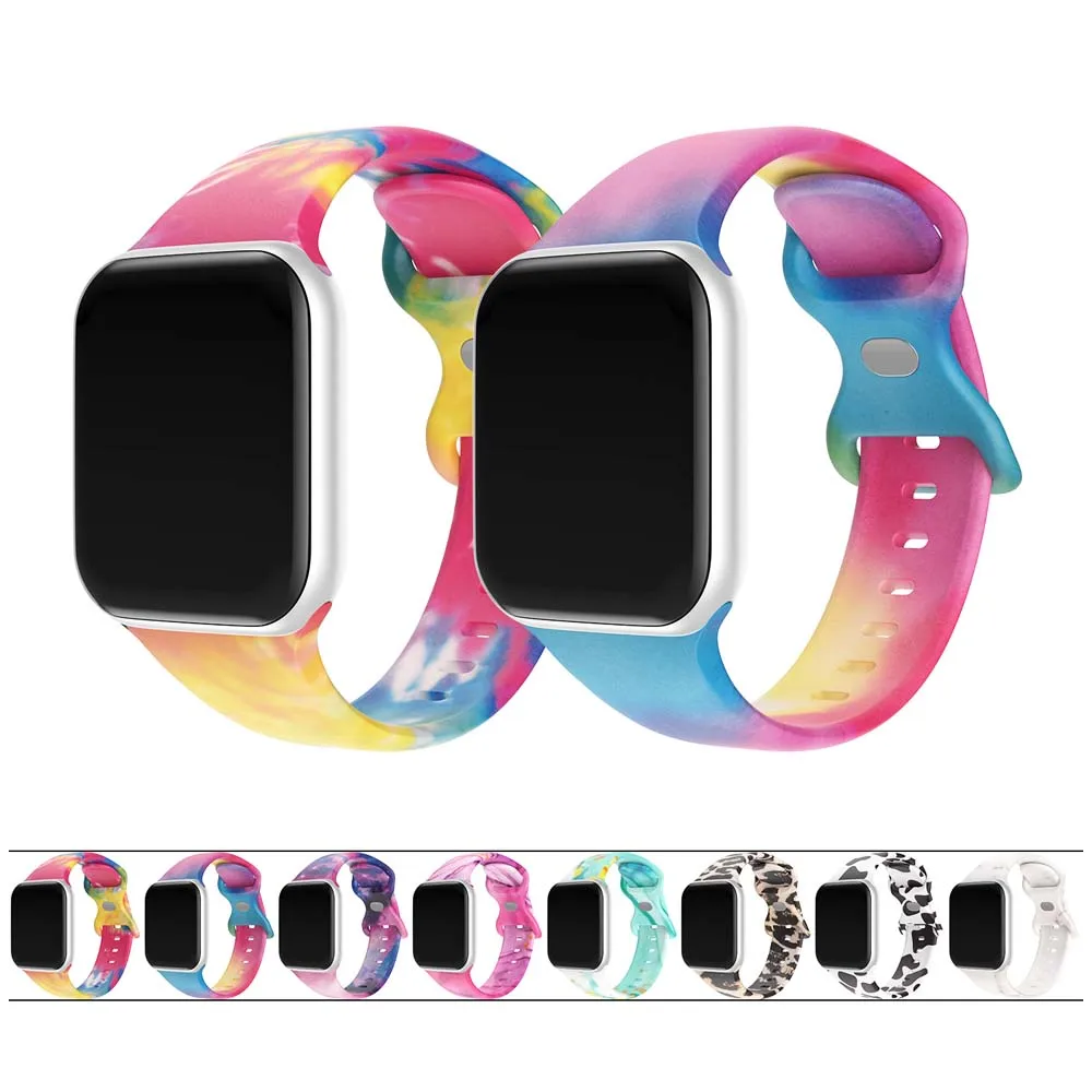 Vibrant Patterned Silicone Watch Strap - Premium Quality & Stylish Design