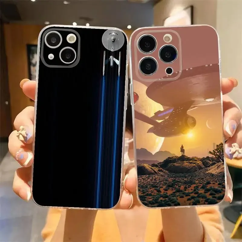 Custodia Per Telefono S-Star-Trek Per Iphone 11 12 Mini 13 14 Pro Xs Max X 8 7 6S Plus 5 Se Xr Custodia Trasparente