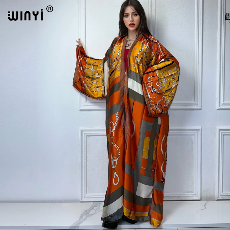 Printed Maxi Dress Kimonos African Dresses Flowy Cardigans Beach Outfits  Blue A | eBay