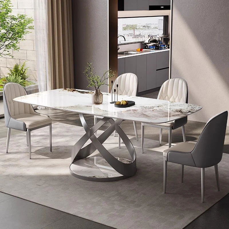 

Study Conference Dining Tables Outdoor Console Restaurant Hotel Dining Tables Luxury Bar Mesas De Jantar Home Furniture WJ33XP