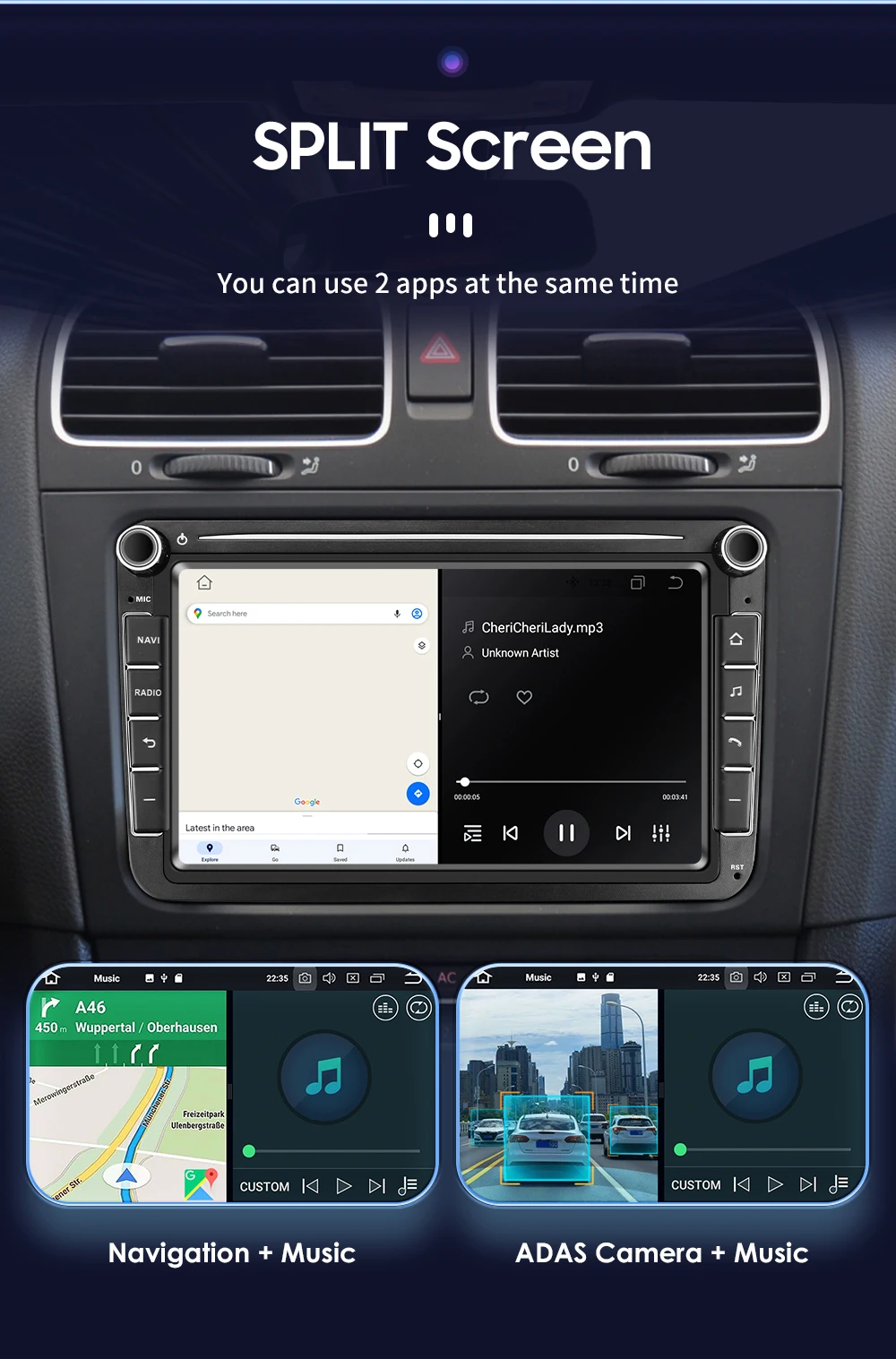 Android Autoradio für VW Volkswagen Golf Polo Skoda Rapid Octavia Radio Tiguan Passat b7 Jetta GPS Multimedia