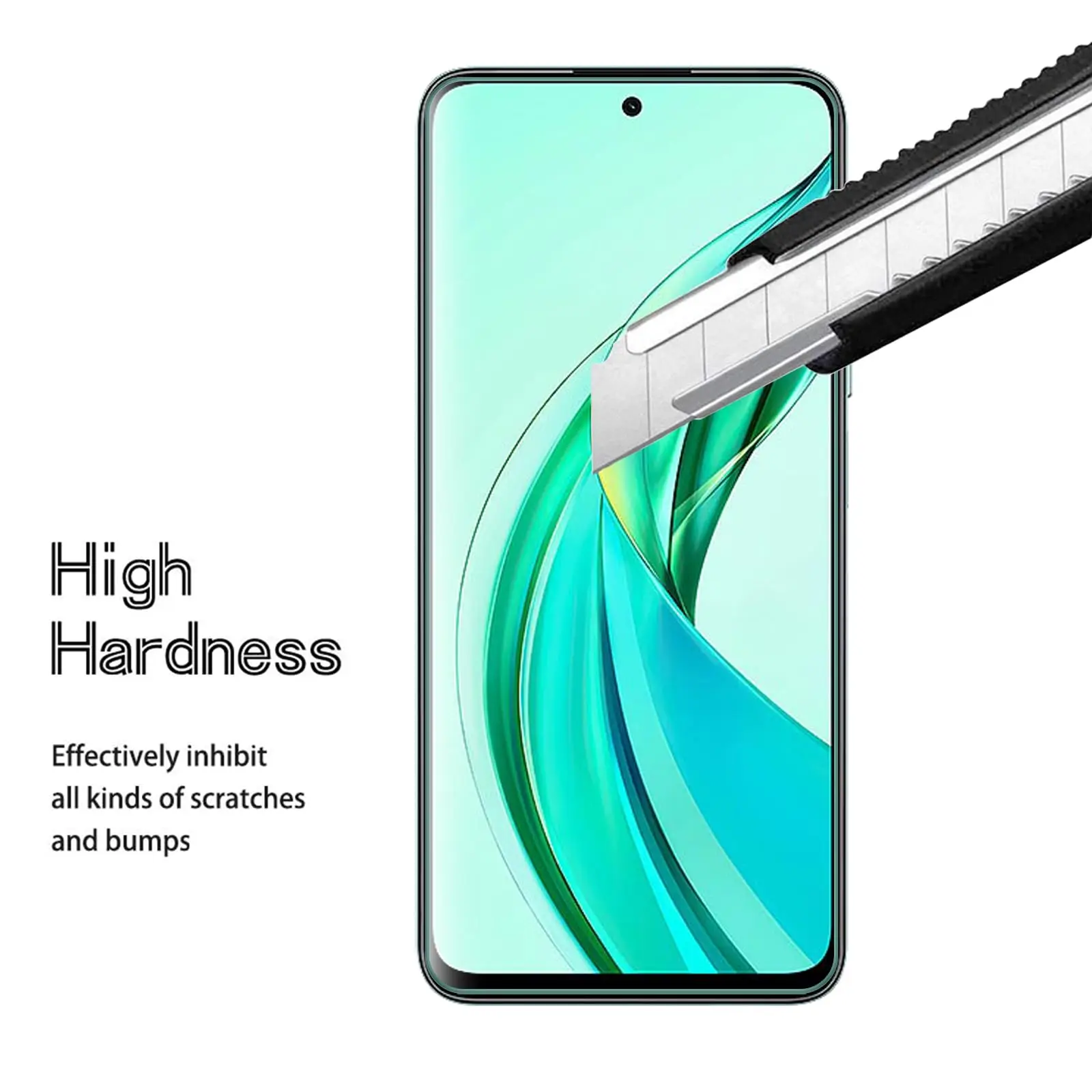 Premium 6.8 Tempered Glass Screen Protector - Crystal Clear, 9H Hardness, Anti-Scratch