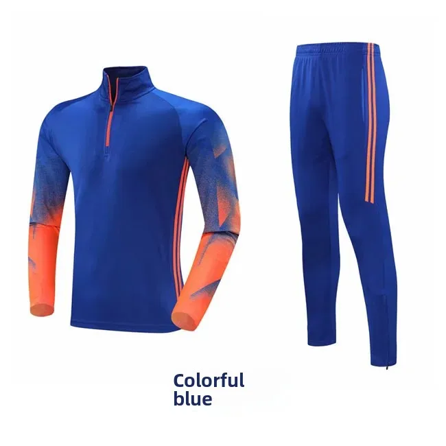 thumbnail image 1 of Chaqueta deportiva de fútbol de manga larga para otoño e invierno, para adultos y niños, ropa de entrenamiento, impresión personalizable, 1 of 5