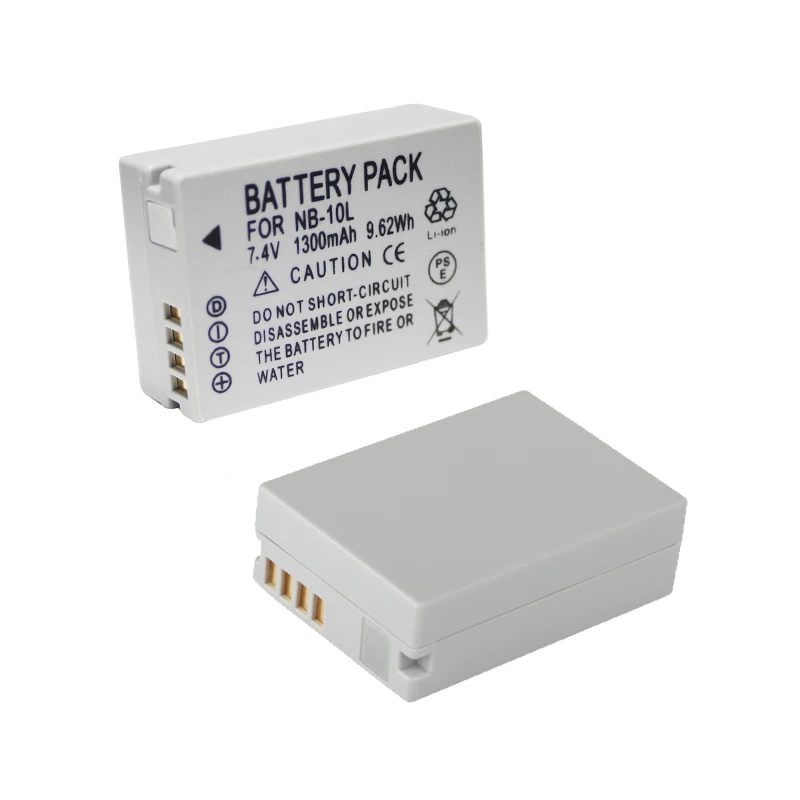 Nb-10L Batteria Per Canon Powershot Sx40 Hs ; Sx50 Hs ; Sx60 Hs ; G1X ; G3X ; G15 ; G16 Batterie Per Fotocamera Nb 10L 1300Mah