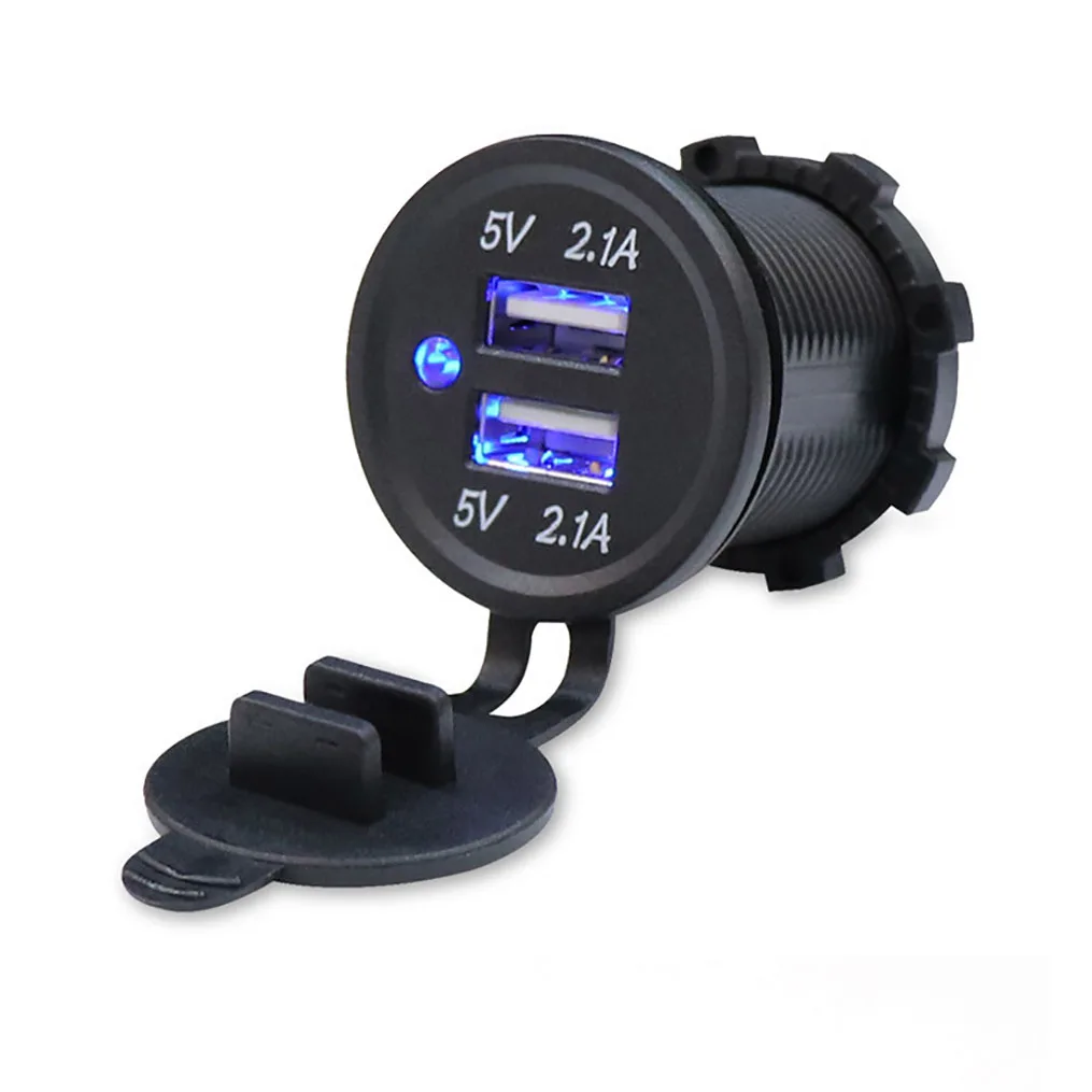 고출력 차량용 USB 충전기, QC3.0 PD C타입 USB 소켓, 12V, 24V 차량 보트 오토바이 버스 트럭 캐노피 등에 적합
