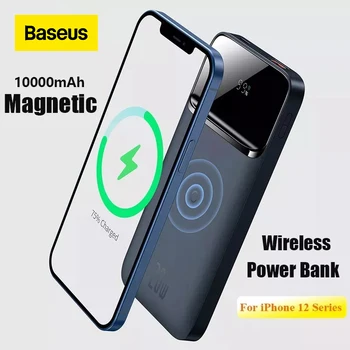 Baseus Power Bank 10000mAh  For iPhone 13 Wireless Charger PD 20W Fast Charger External Battery Portable Charger For iPhone 12 1