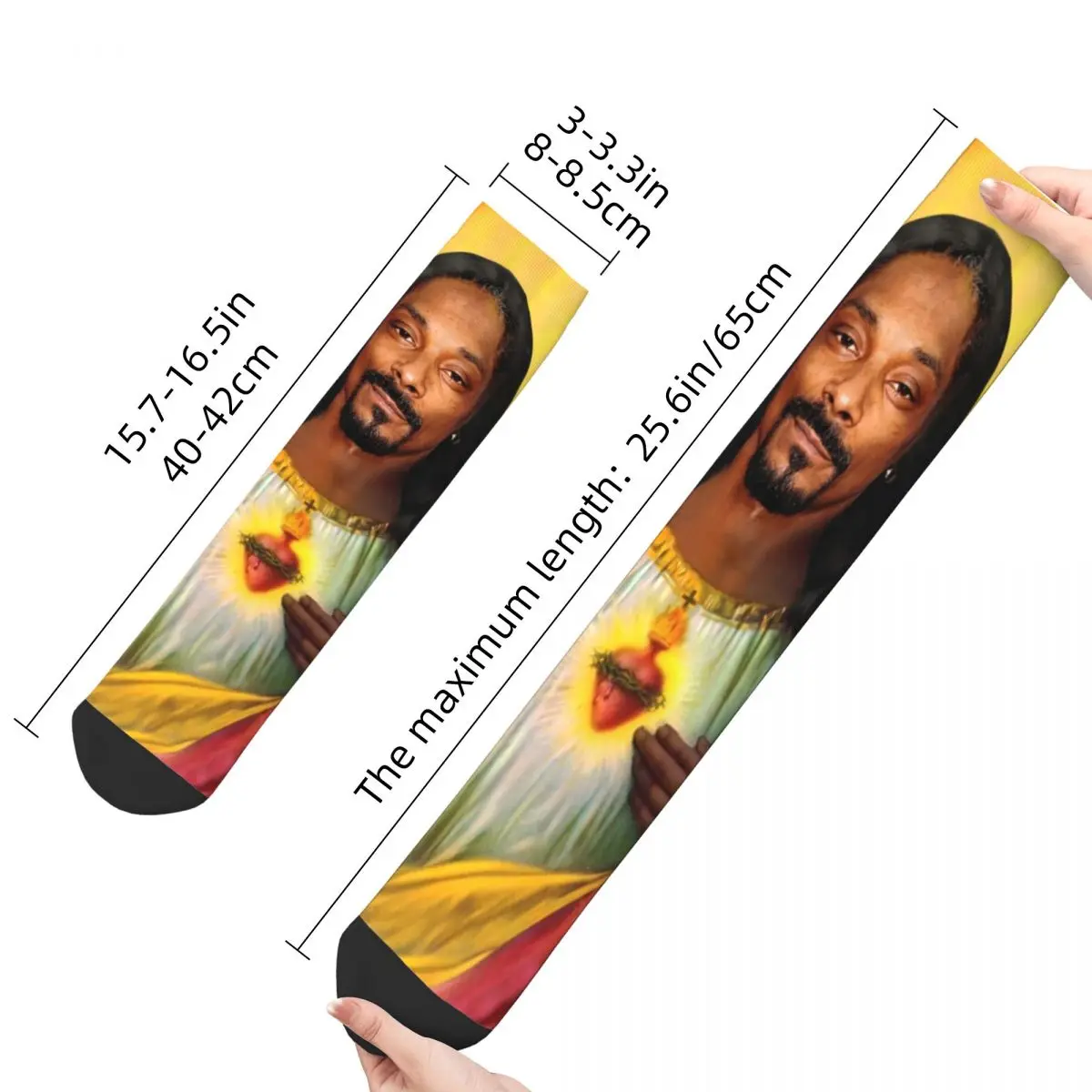 Fashion Male Men Socks Casual Saint Jesus Snoop Dogg Sock Sport Women Sock Spring Summer Autumn Winter