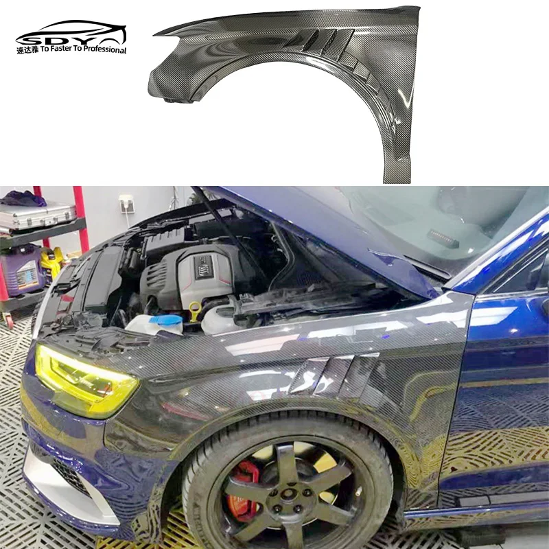A3 S3 RS3 8V 고품질 카본 파이버 프론트 사이드 펜더 자동차 앞바퀴 펜더 (A3 S3 RS3 용)