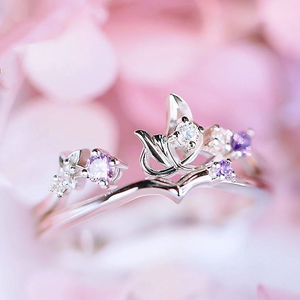 Game Love and Producer Ring Xumo Lucien Ares Cosplay Unisex Couple Adjustable Butterfly Rings Set Jewelry Accessories Gift 4