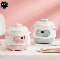 Mini cuiseur électrique en céramique, 220V, 1L, intérieur, multi-cuiseur, ménage, automatique, vapeur lente, bouillie bouillante, marmite à soupe 6