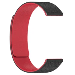 Sport Magnetic Silicone Strap | Premium Watch Band Accessory - 20mm (Black red)
