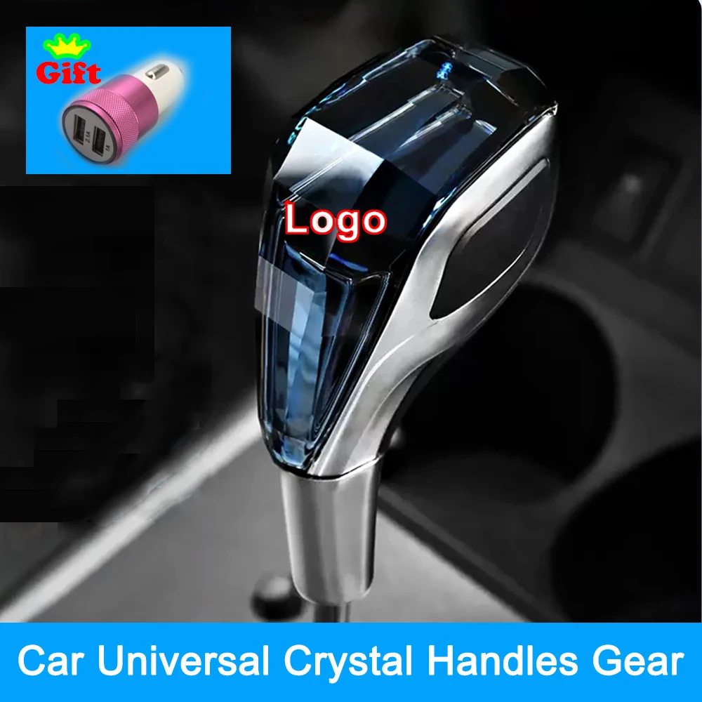 

Universal Crystal Handle Gear Shift Knob Car For Toyota Lexus BMW Ford Renault Audi Benz Honda VW Chevrolet Gear Head With LED