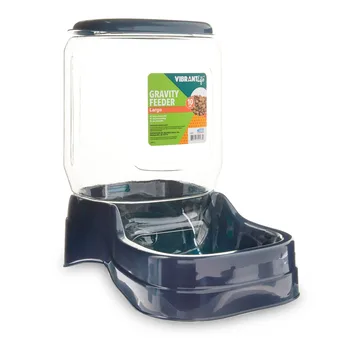 Vibrant Life Gravity Pet Feeder, Blue, Large for Dogs and Cats, 10 Pound Capacity 2