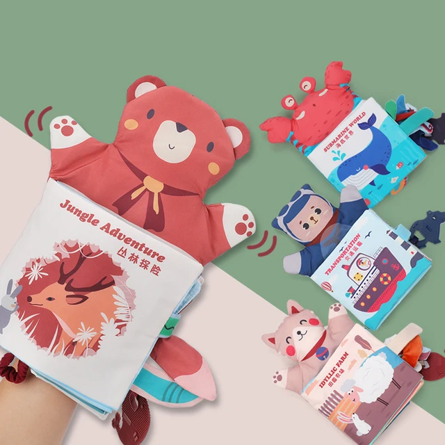 Kukla bez kitaplar yenidoğan çocuklar erken öğrenme geliştirmek Cognize ayı  kumaş kitaplar bebek eğitim okuma bulmaca kitap oyuncaklar - AliExpress