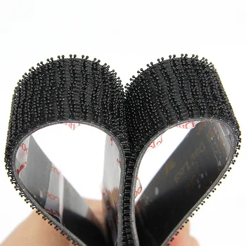 이중 잠금 재밀폐형 패스너, 3M SJ3550CF, 검정 버섯 패스너, 접착 테이프 유형 250, 3M 테이프