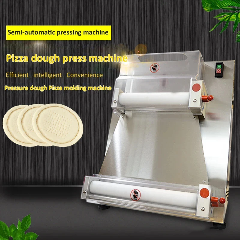 

Automatical Pizza Dough Skin Maker Pressing Machine Automatic Electric Bakery Pizza Dough Roller Electric Pasta Machinery