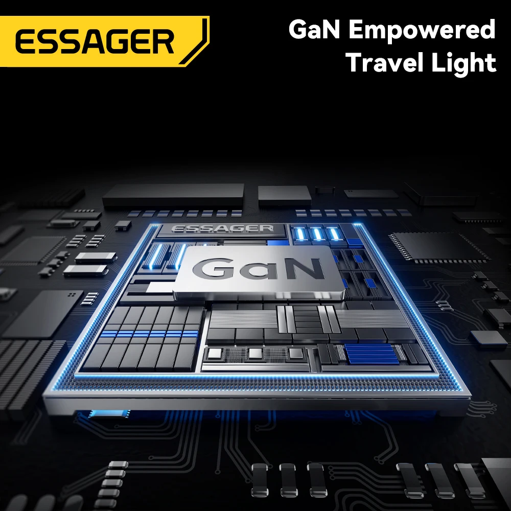 【NEW】ESSAGER 3-in-1 Magnetic 65W GaN Charger Wireless 5000mAh Power Bank With Cable For iPhone17 16 15 Samsung MacBook Travel