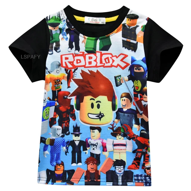 Hot ROBLOX Crianças T-shirt Verão Novo ROBLOX Crianças Roupas de