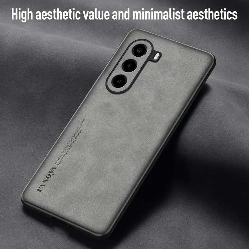 Luxury Sheepskin Leather Retro Men's Back Cover