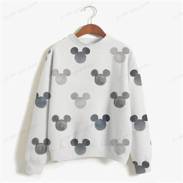 thumbnail image 1 of Sudadera con capucha para mujer de otoño 2024 con estampado de Minnie Mouse de Disney, sudadera holgada de dibujos animados para mujer, sudadera Harajuku para mujer, top coreano para mujer, 1 of 5
